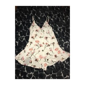 White Floral Romper